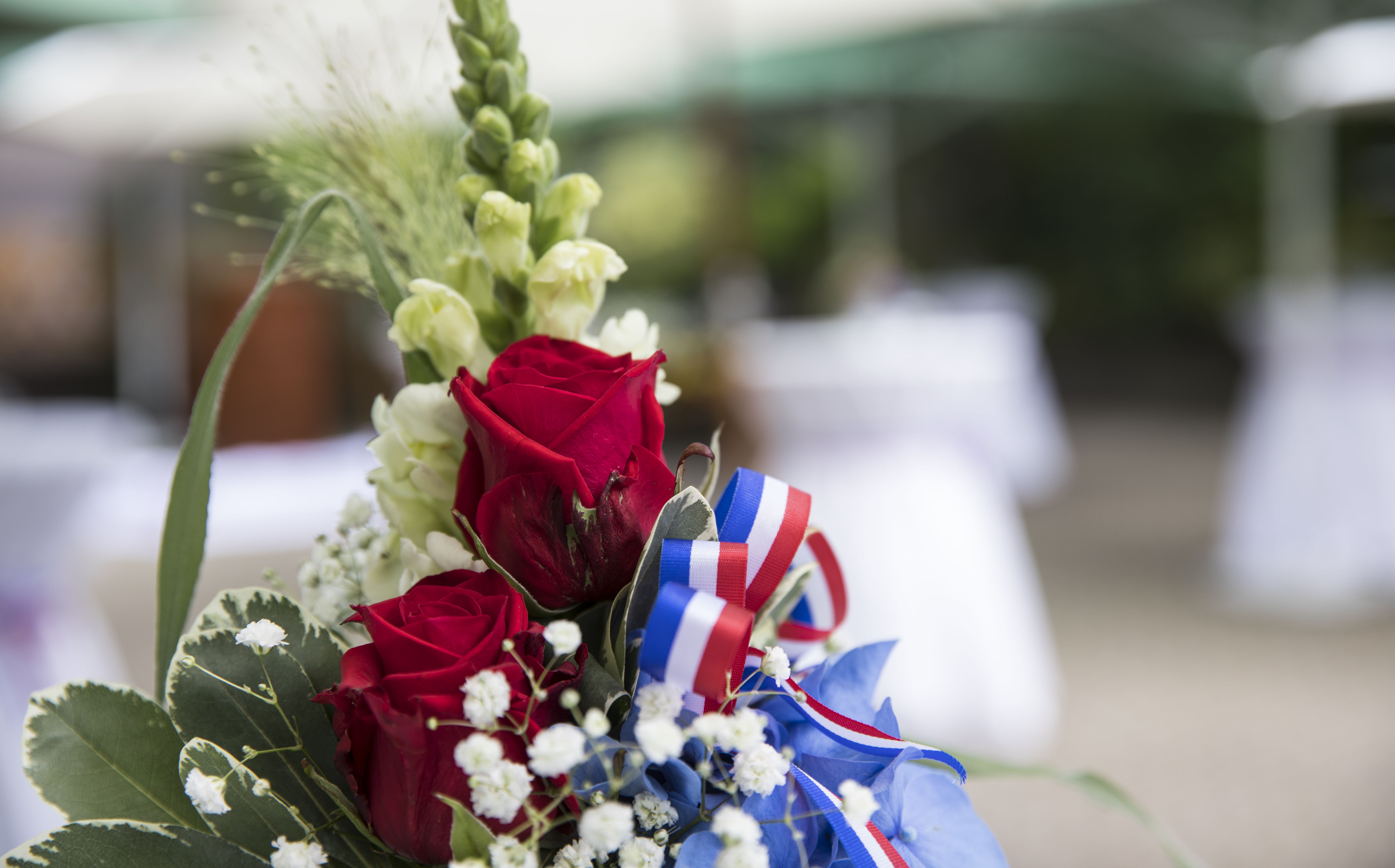 Ein schön gebundener Blumenstrauss, während eines Urlaubs im Schwarzwald